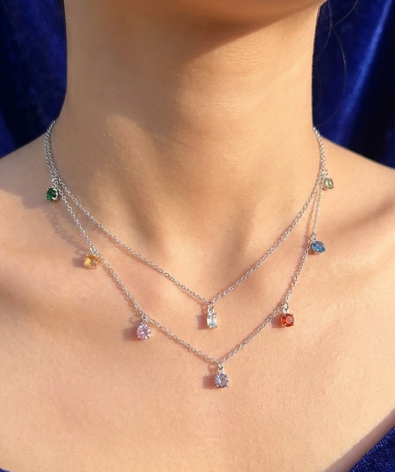 Silver Crystal Meadow Pendant | RVP-16