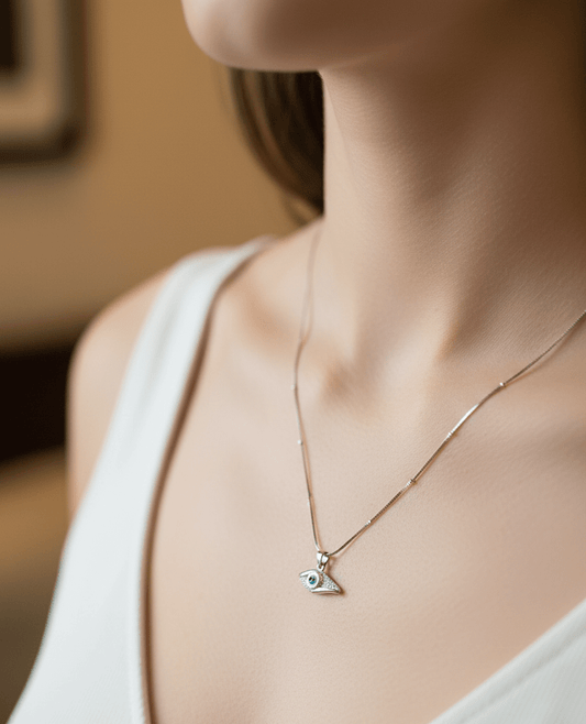 Silver Mystic Protection Evil Eye | RV-12