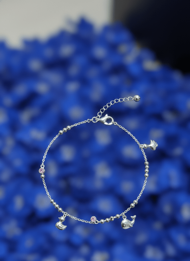 Silver Noble Arc Bracelet| RVB-22