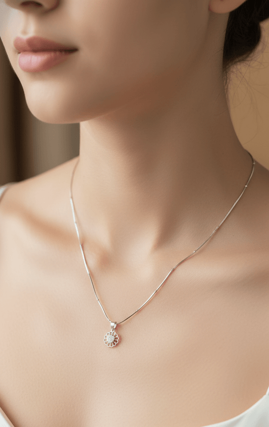 Silver Opulent Aura Pendant | RP-22