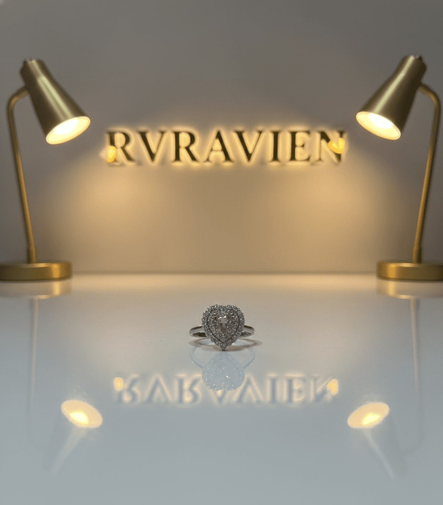 Silver Pink Dark Ring| RVRRR-33