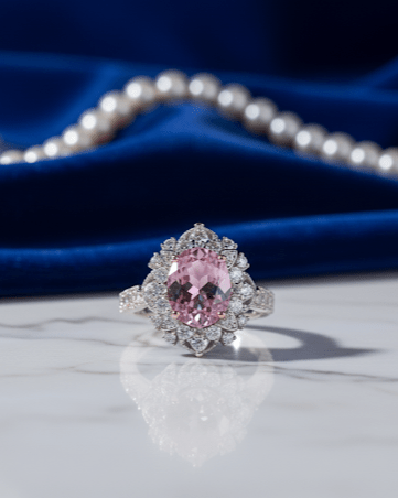 Silver PinkGrace Ring| RVRRR-6