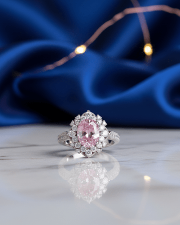 Silver PinkGrace Ring| RVRRR-6