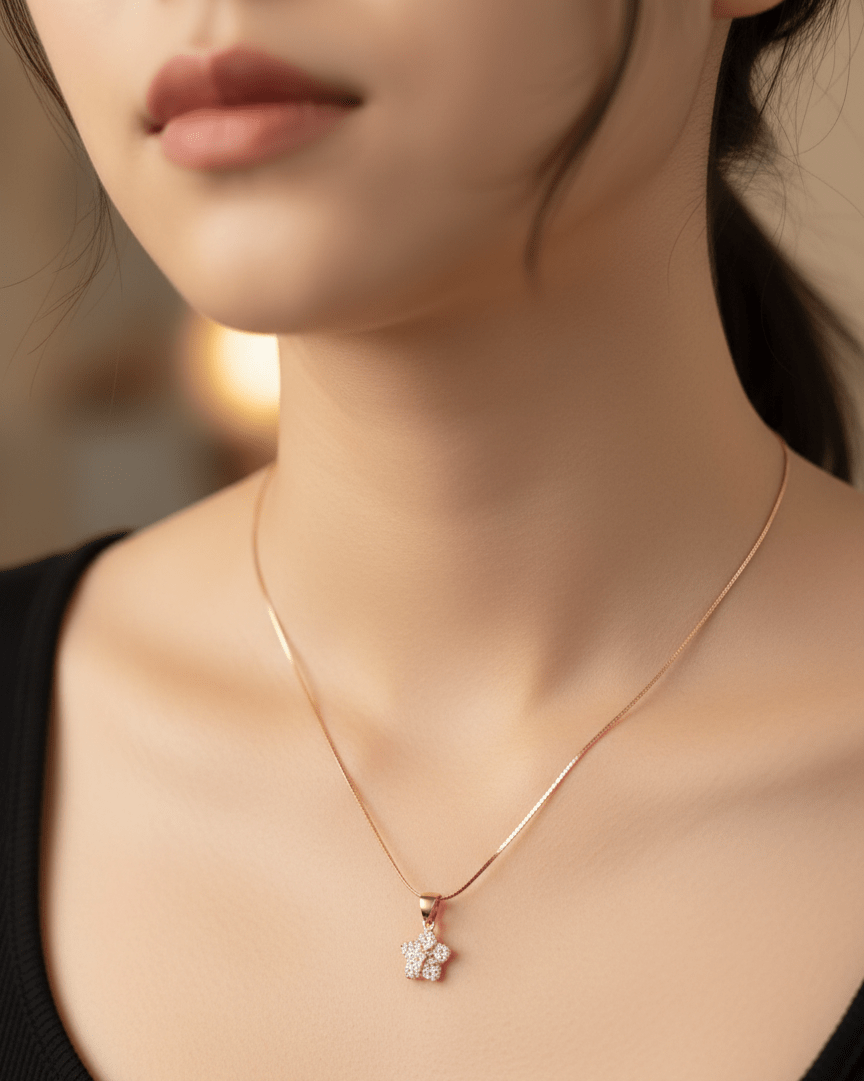 Silver Roselyn Haven Pendant|RG-8