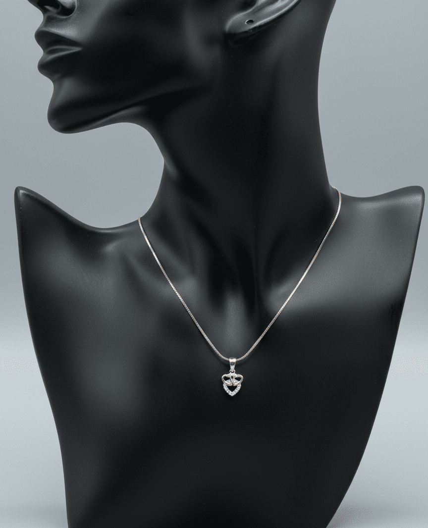 Silver Sapphire Crownveil Pendant | RG-30