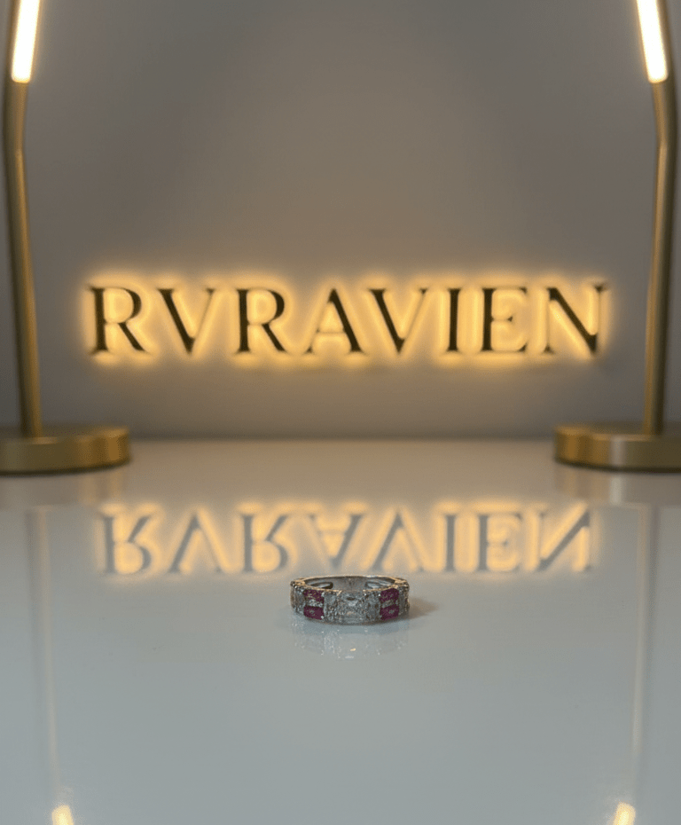 Silver Silk Rosé Ring| RVRRR-4