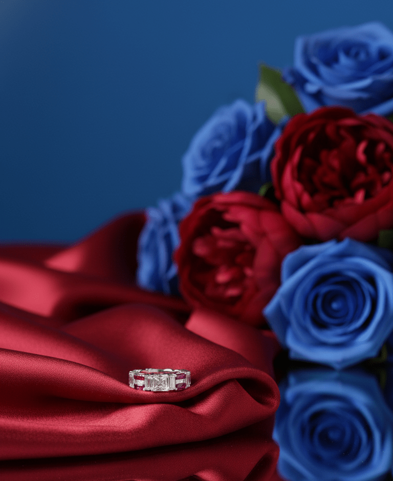 Silver Silk Rosé Ring| RVRRR-4
