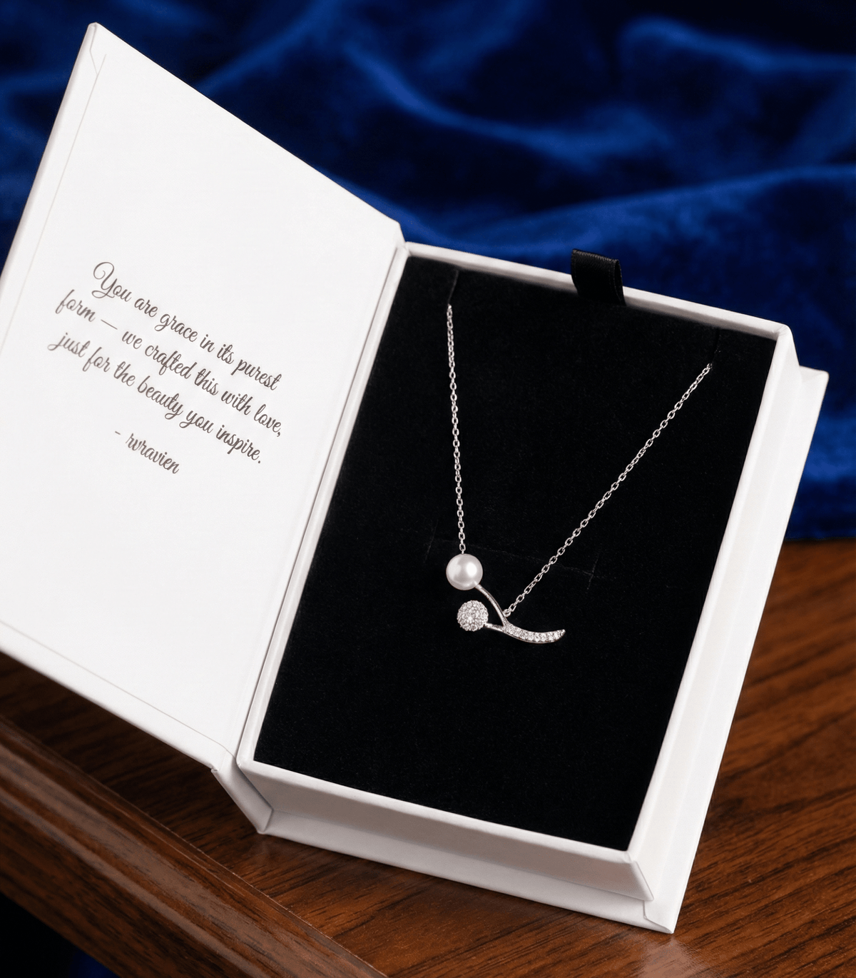 Silver Starlight Veil Pendant | RVP-3
