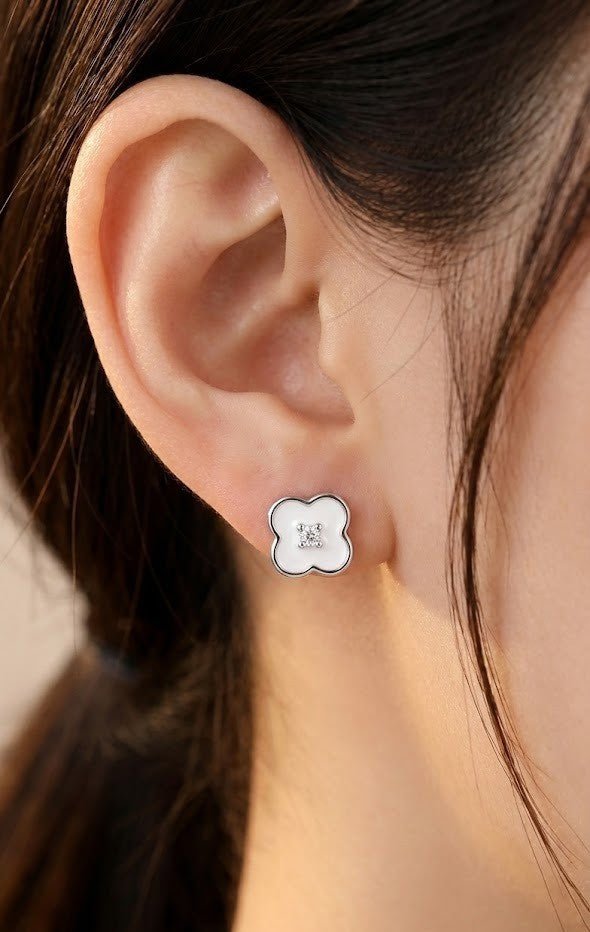 Silver Twilight Pearl Earrings | RVER-21